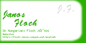 janos floch business card